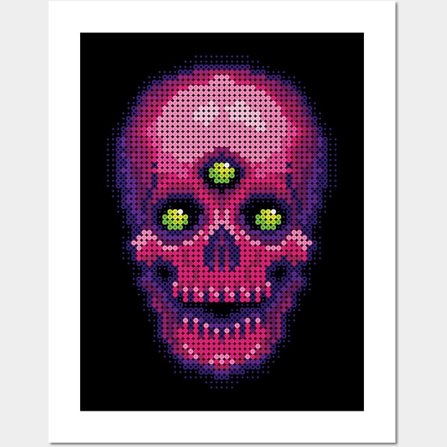 Mom's Day <3 Pink Skull Wall Art by SideShowDesign